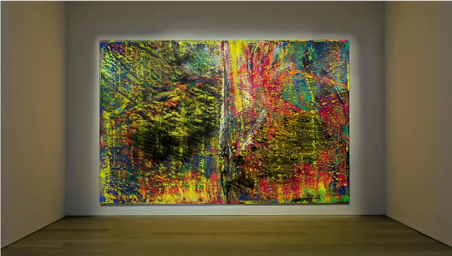 Tableau de Gerhard Richter peinture abstraite contemporaine pour investissement patrimonial