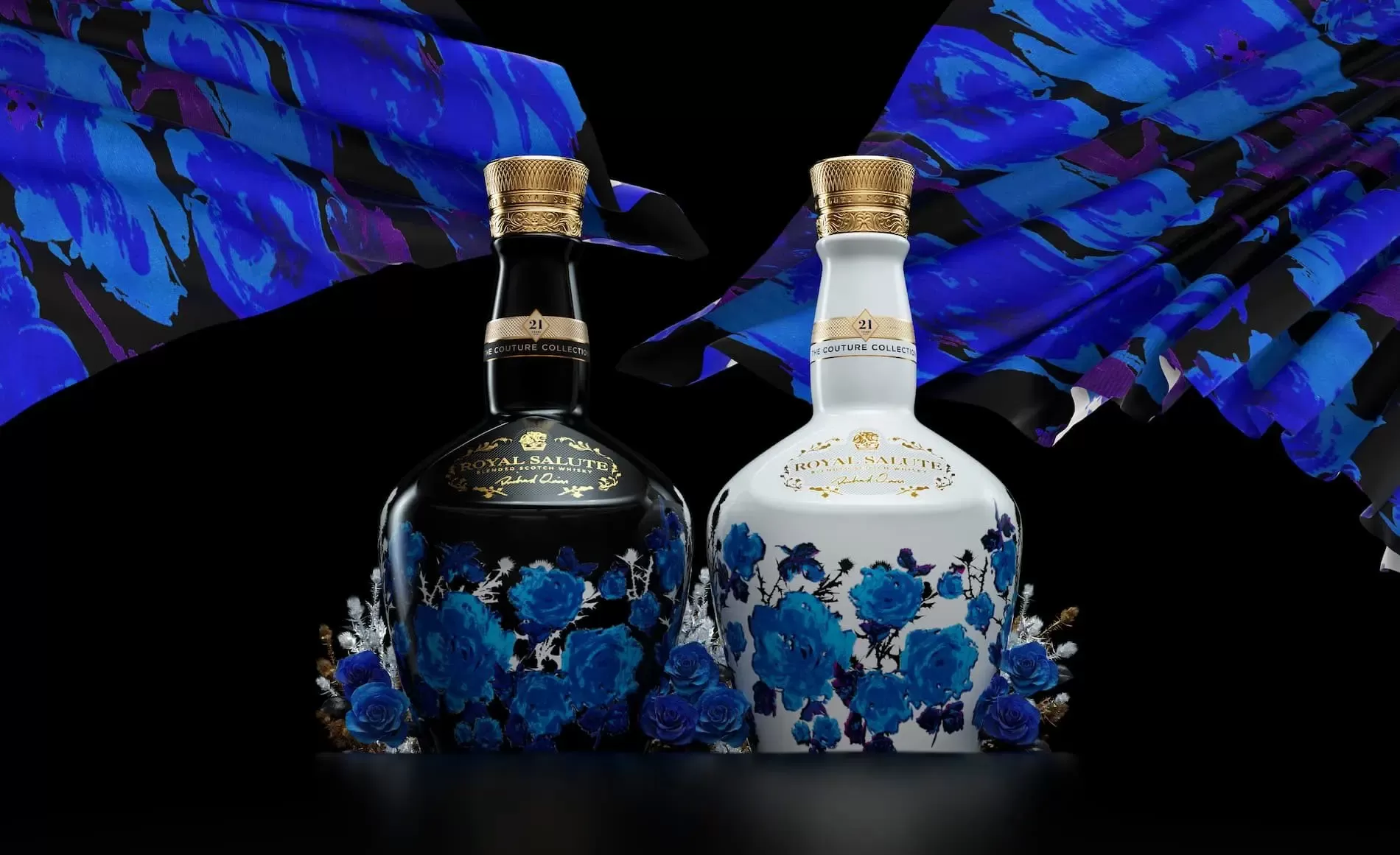 Deux bouteilles de whisky de luxe pour investissement de collection