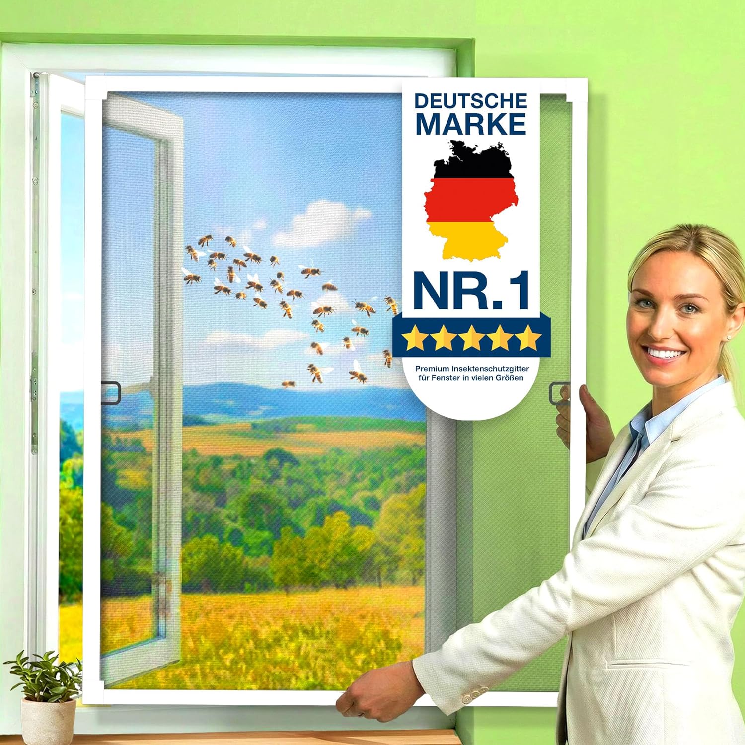 KESSER Moustiquaires pack fenêtre sans perçage